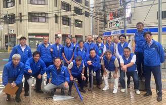 『エンドポリオ』と『毎月1日はクリーンデー』のPR看板を再設置(吹田西RC)