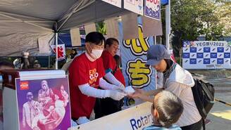 ポリオ根絶の啓発活動 at YEG祭り2023(池田くれはRC)