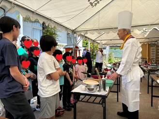 児童養護施設 大和育成園でのオムライス調理体験教室